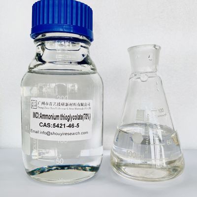 Thioglycolate d'ammonium Cas 5421 46 5 point d'ébullition soluble dans l'eau 183 degrés