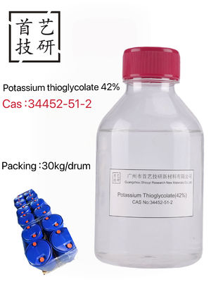 Thioglycolate de potassium 42% Liquide incolore avec une densité de 1,25 g/cm3