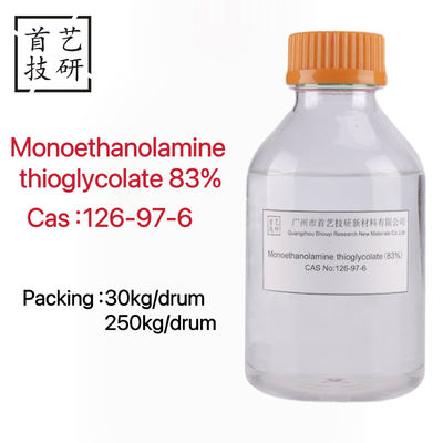 Odor caractéristique Monoéthanolamine Thioglycolate Liquide à formule moléculaire C4H11NO3S