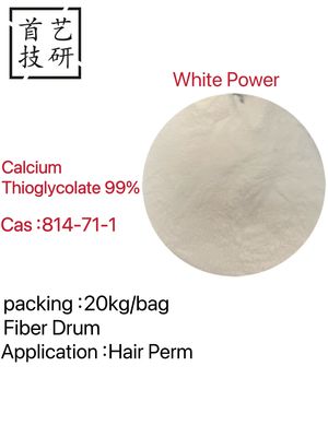 Trihydrate de thioglycolate de calcium à température ambiante Applications solution dépilatoire