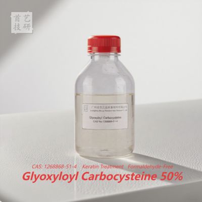 Glyoxyloyl Carbocystéine 50% pour lissage capillaire Densité 1.27-1.37g/ml Formule professionnelle de lissage des cheveux
